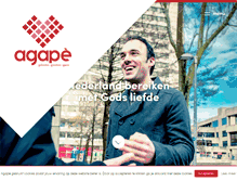 Tablet Screenshot of agape.nl