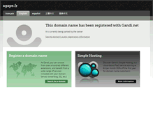 Tablet Screenshot of agape.fr