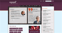 Desktop Screenshot of agape.dk
