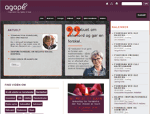 Tablet Screenshot of agape.dk